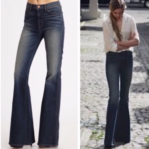 J Brand Denim - J Brand Lotus High Rise Long Flare Jeans